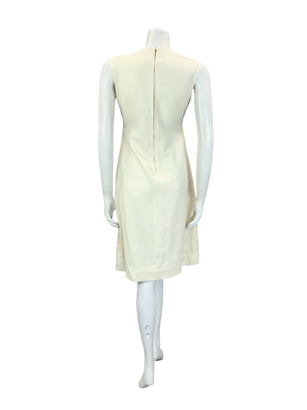 VTG 70S CREAM BLACK RED GREEN NARODNA RADINOST FOLK EMBROIDERED SHIFT DRESS 10