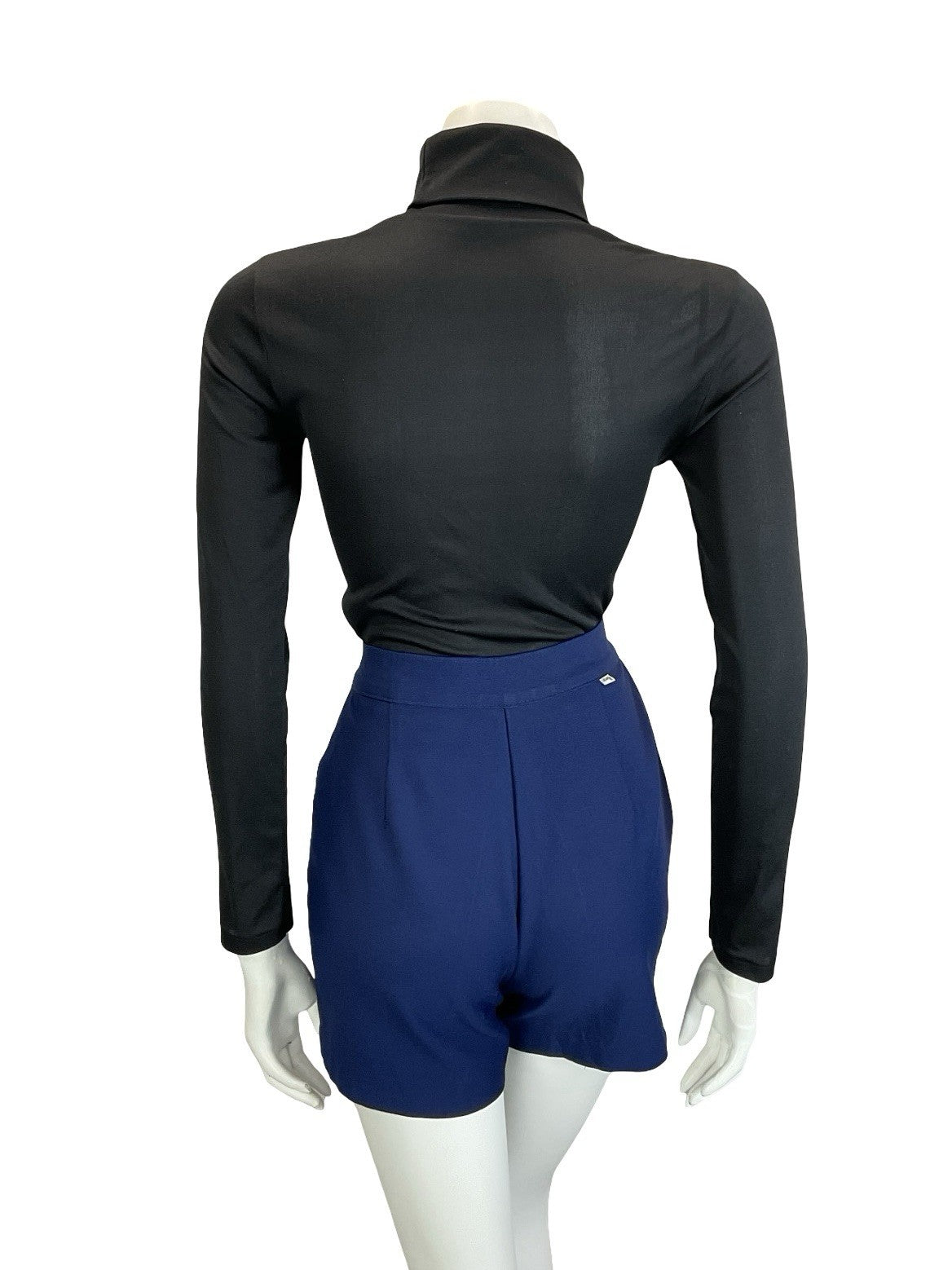 VTG LATE 60S EARLY 70S LEVI'S FOR GALS NAVY BLUE HOT PANTS SHORTS XS 6 8
