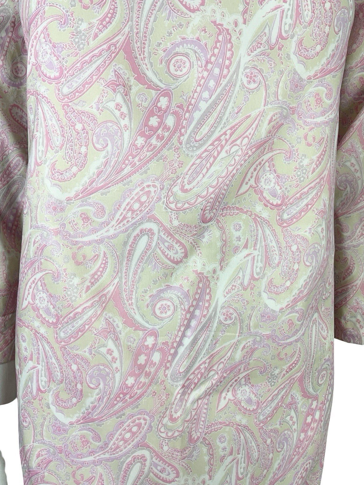 VTG 60S SUE BRETT PINK PURPLE BEIGE PSYCHEDELIC PAISLEY MOD GOGO SHIFT DRESS 8