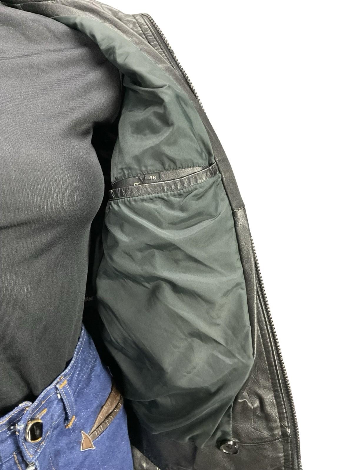 VTG 70S JET BLACK DAGGER COLLAR WELT POCKET ZIP UP LEATHER PUNK JACKET 10 12