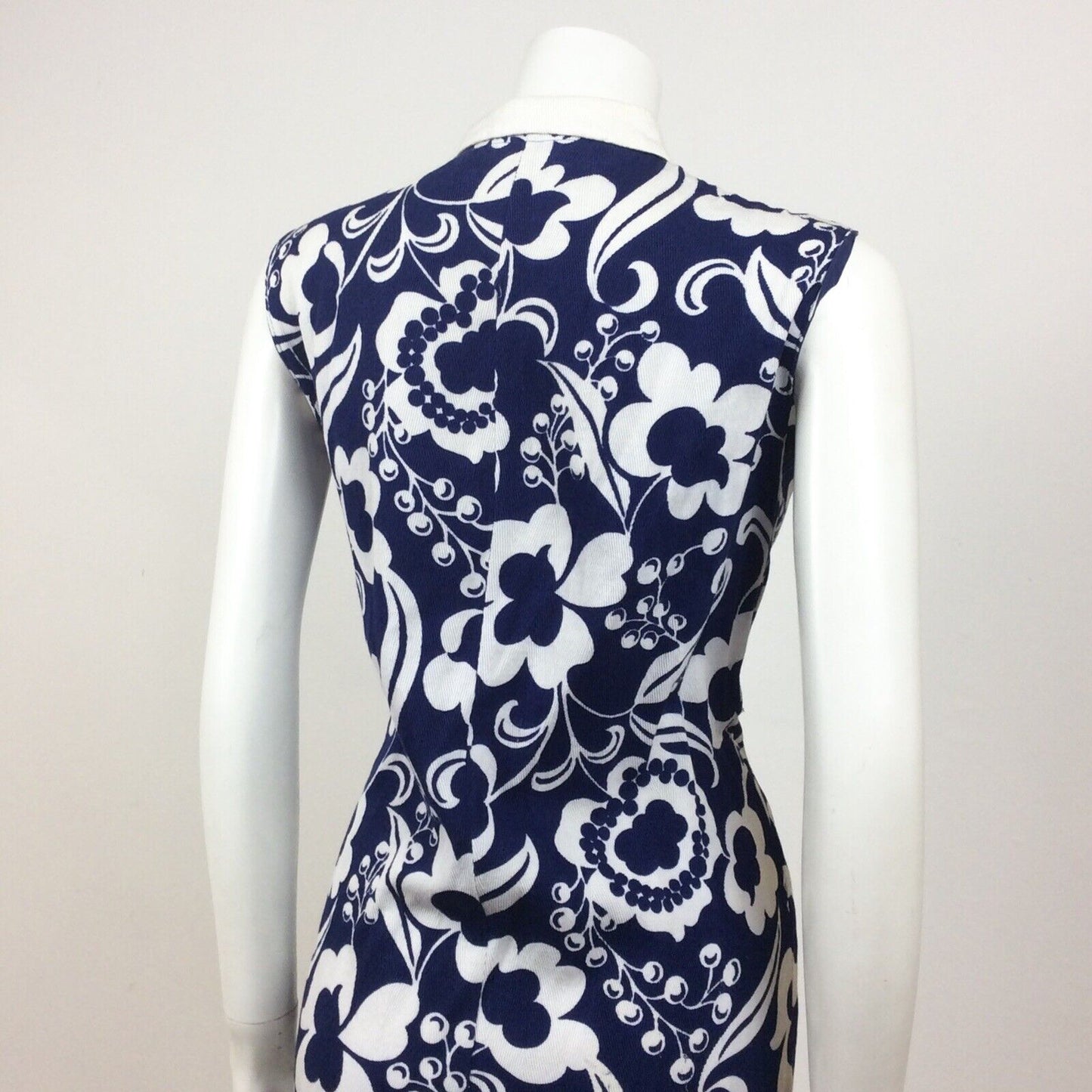 VINTAGE 60s PSYCHEDELIC GREEN YELLOW WHITE FLORAL PAISLEY MINI DRESS 16