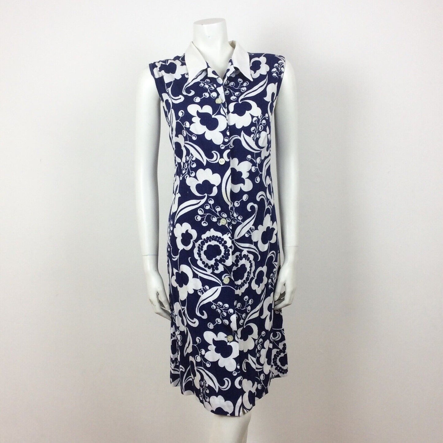 VINTAGE 60s PSYCHEDELIC GREEN YELLOW WHITE FLORAL PAISLEY MINI DRESS 16