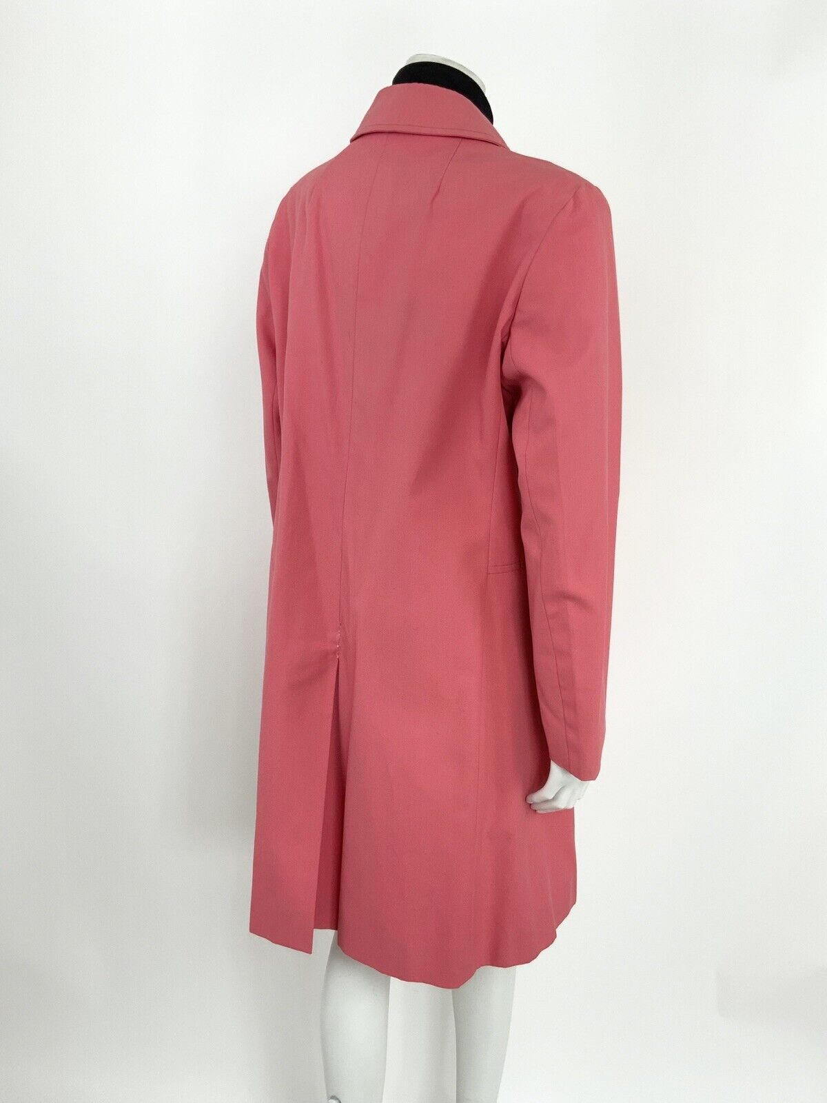 VINTAGE 60s SALMON PINK GOLD OVERSIZED BOX CHESTERFIELD SWING COAT 14 16