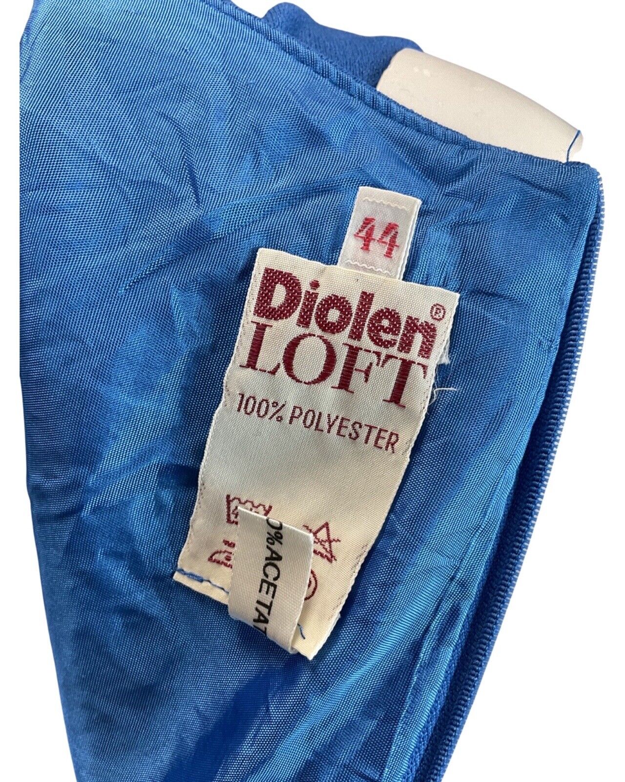 VINTAGE 60s 70s BLUE PINK SILVER EMBROIDERED FLOWER STAR SLEEVELESS MOD DRESS 14