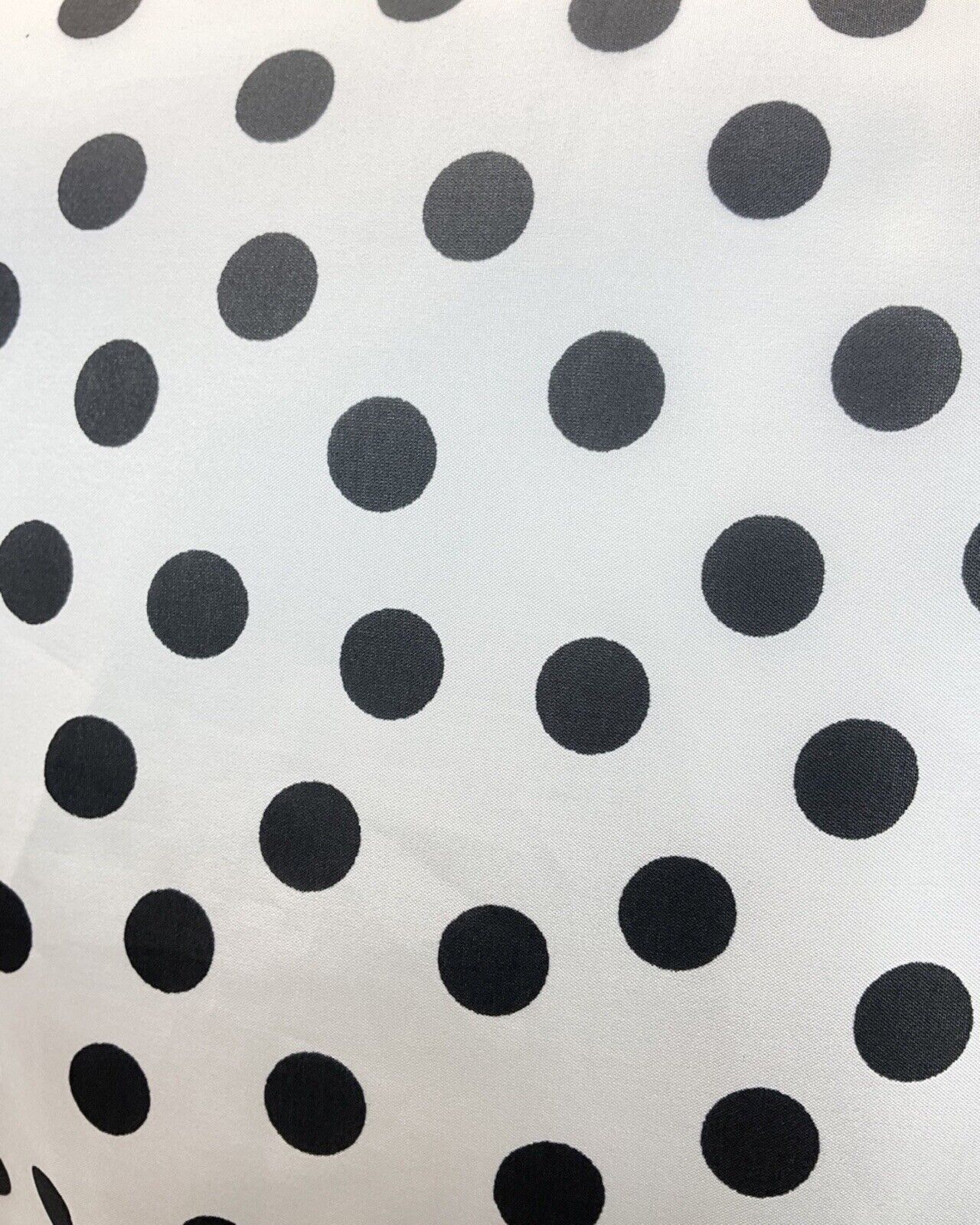 VINTAGE 60s 70s WHITE BLACK RED POLKA-DOT SPOTTED DAGGER SHIRT DRESS 14 16