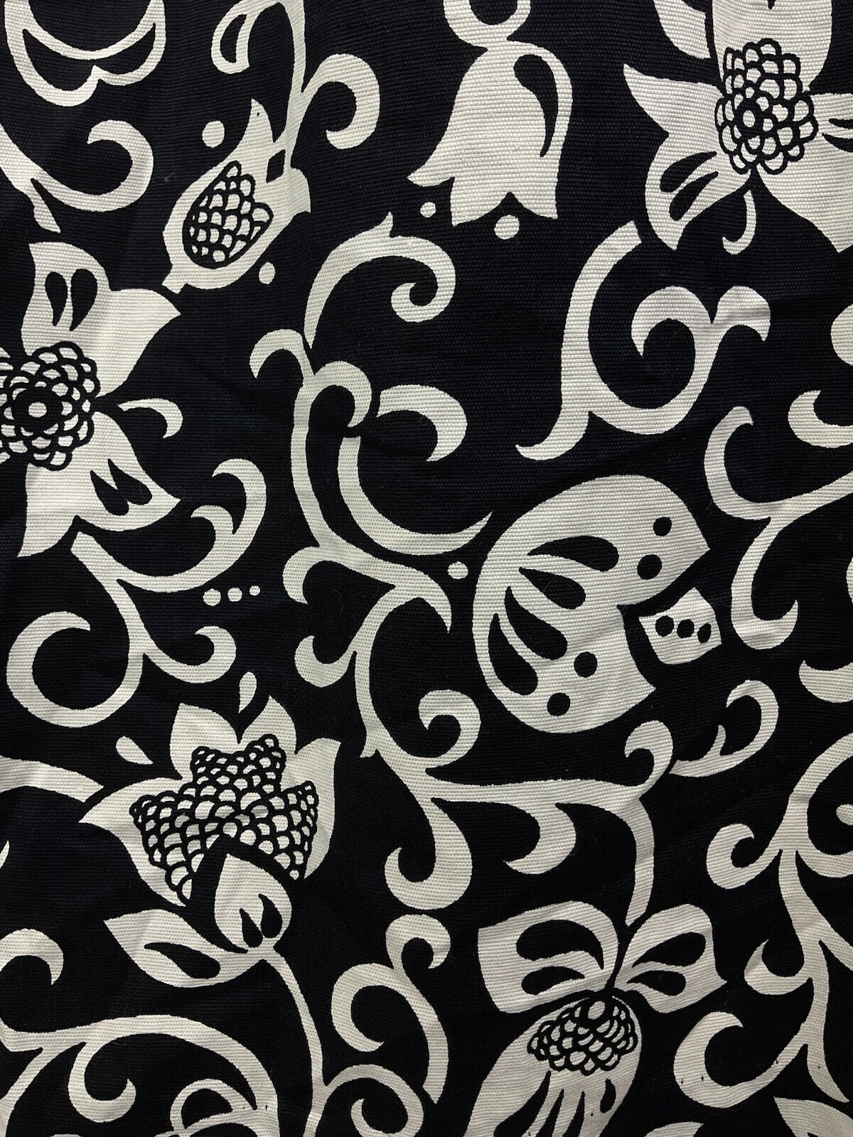 VINTAGE 60s 70s BLACK WHITE PSYCHEDELIC FLORAL SWIRL VINE MOD SHIRT DRESS 12 14