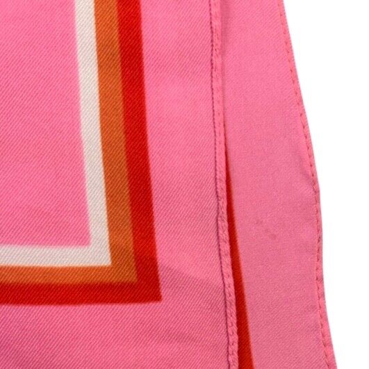 VINTAGE 60s 70s PINK, ORANGE,BROWN, RED, FLORAL, FLOWER POWER, PSYCHEDELIC SCARF