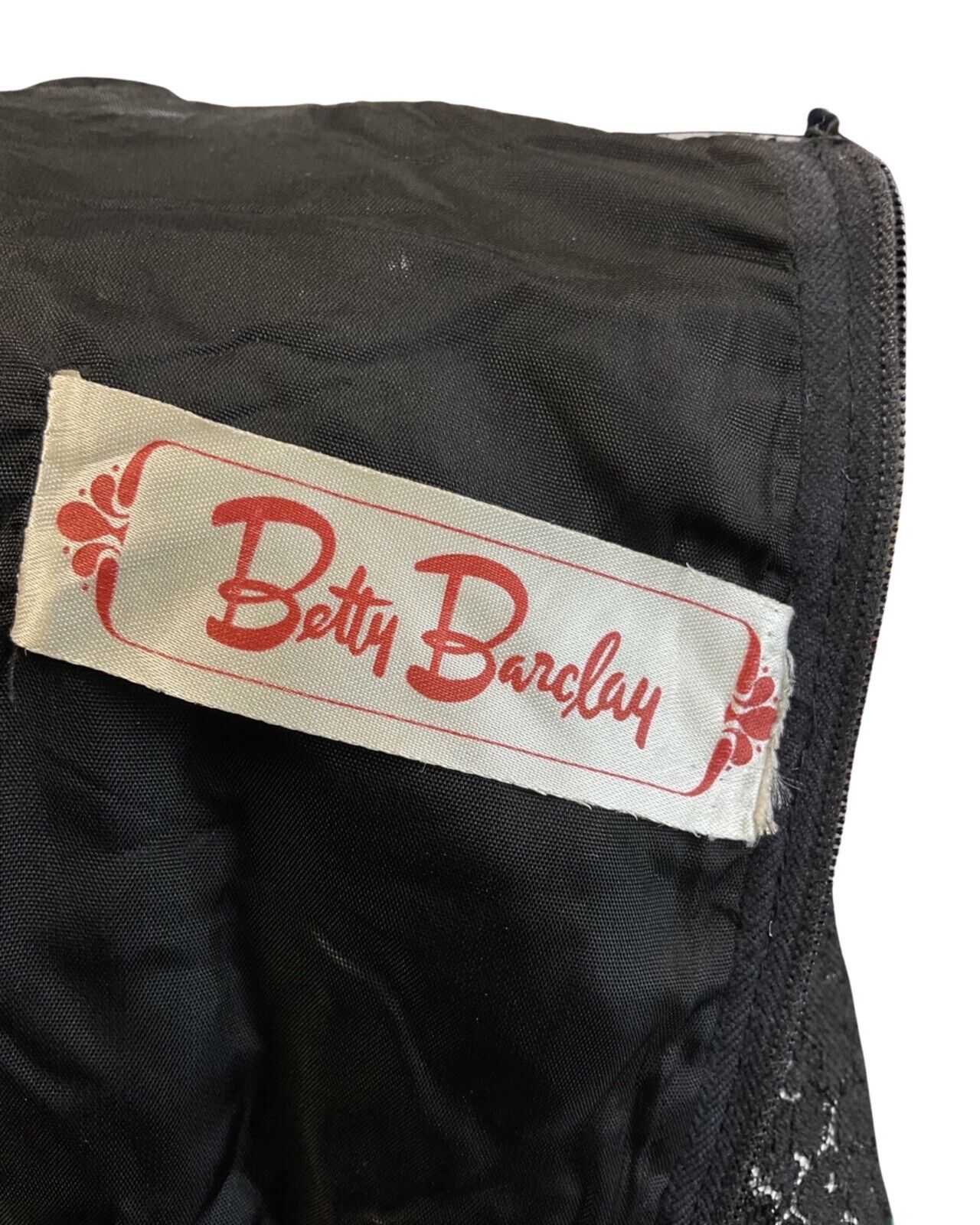 VINTAGE 60s 70s BLACK GREEN LILAC BOUQUET FLORAL LACE RUFFLE SHORT DRESS 8