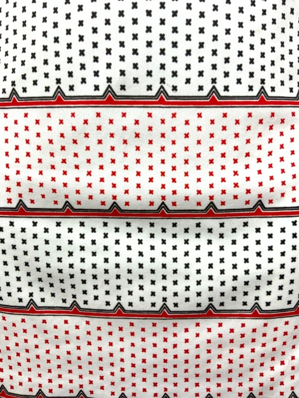 VINTAGE 60s 70s WHITE RED BLACK WING COLLAR STRIPED CROSS MOD DRESS 16 18