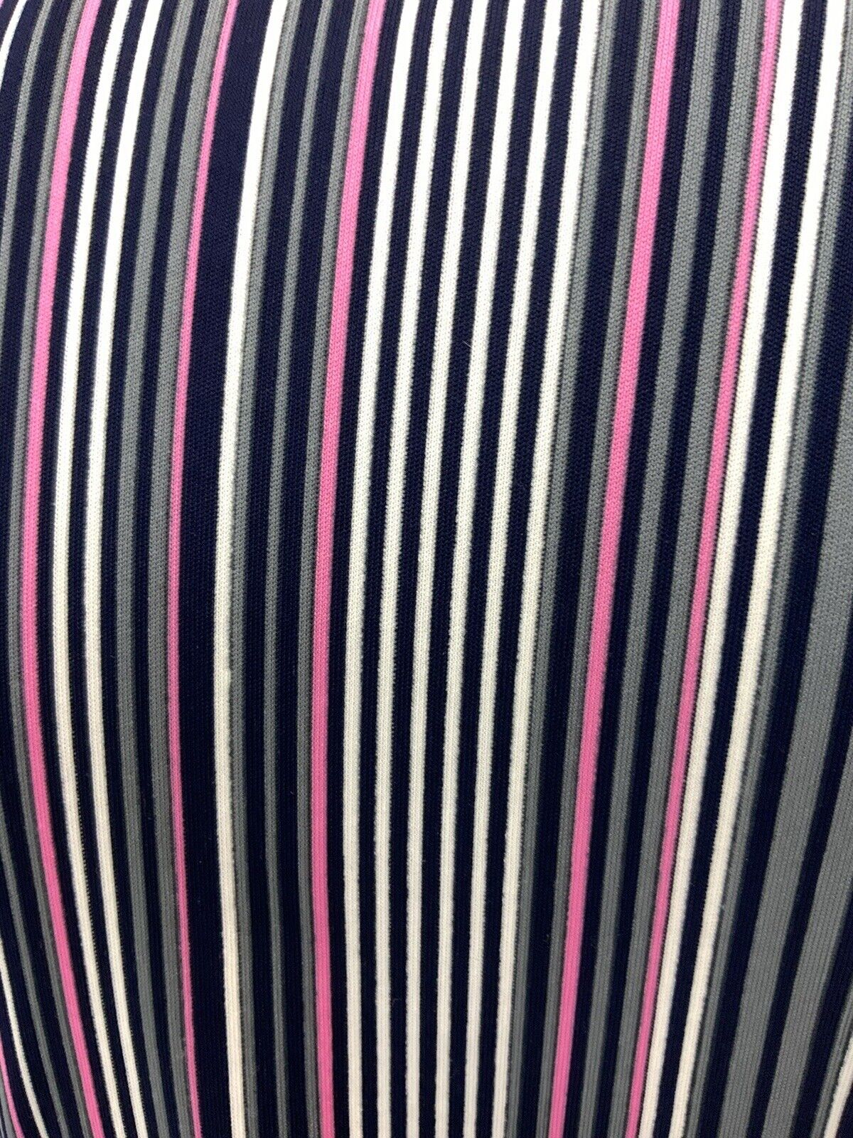 VINTAGE 60s 70s PURPLE BLACK BLUE WHITE STRIPED MOD DAGGER SHIRT BLOUSE 8 10