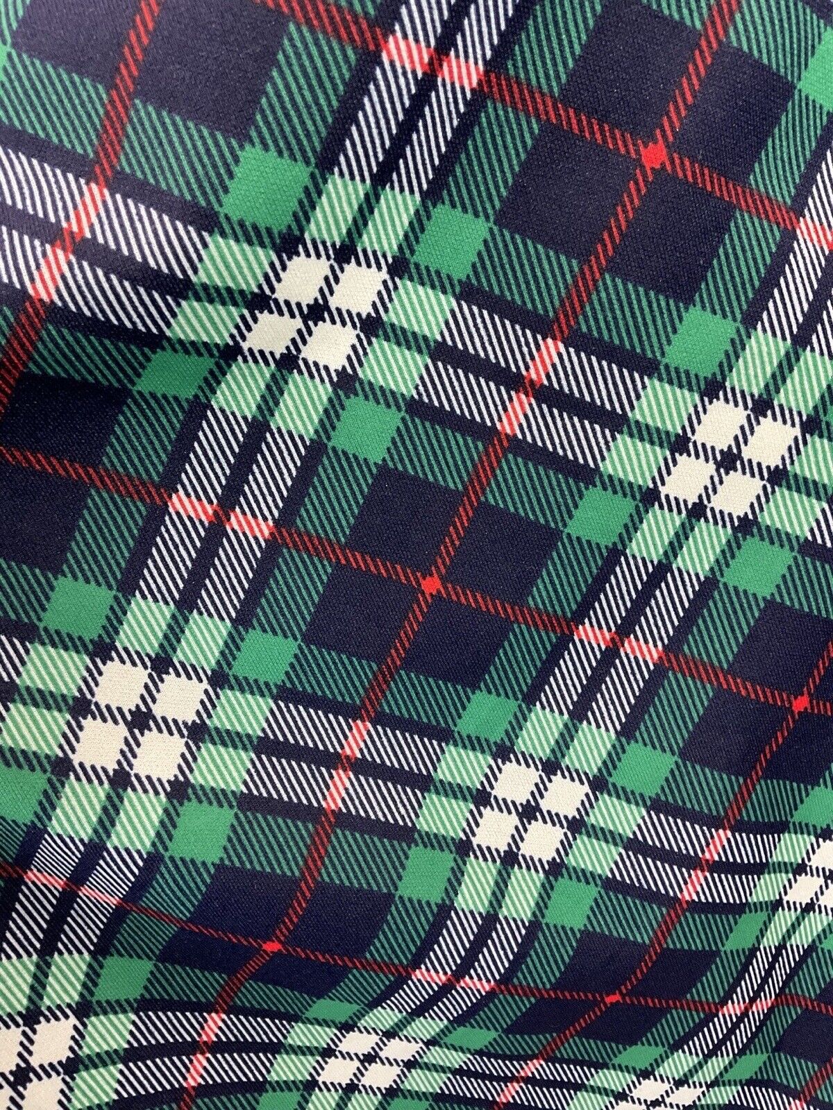 VINTAGE 60s 70s BLUE GREEN WHITE TARTAN CHECKED MOD WING COLLAR SHIRT DRESS 12