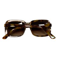 BROWN TORTOISE STYLE SQUARE VINTAGE STYLE 70s SUNGLASSES
