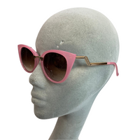 PINK ROUND OVAL CAT EYE VINTAGE STYLE 60s SUNGLASSES