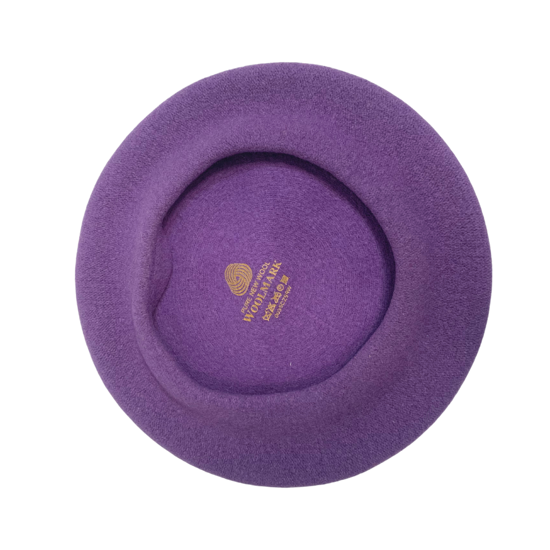 LILAC PURPLE VINTAGE 60s 70s BERET