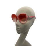 PINK OVERSIZED SQUARE VINTAGE STYLE 70s SUNGLASSES