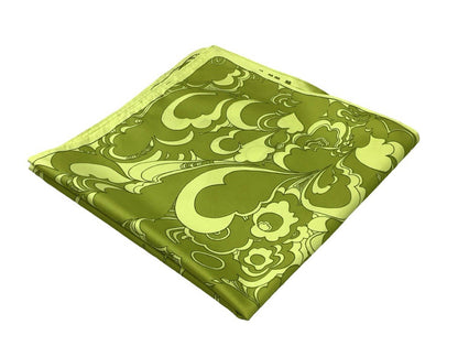 VTG 60S 70S TIME GREEN PASTEL PSYCHEDELIC CLOUD WUPPERTAL MONORAIL SCARF