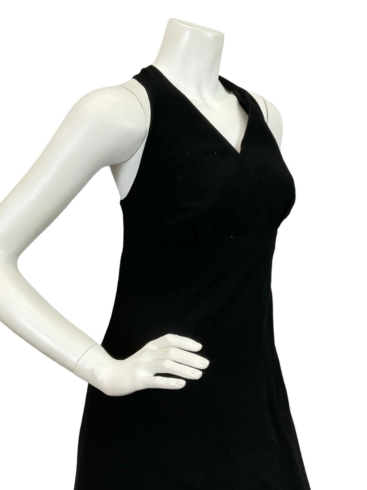 VTG 60S 70S BLACK PURPLE GREEN BRONZE PEACOCK EMBROIDERED HALTER MAXI DRESS 10