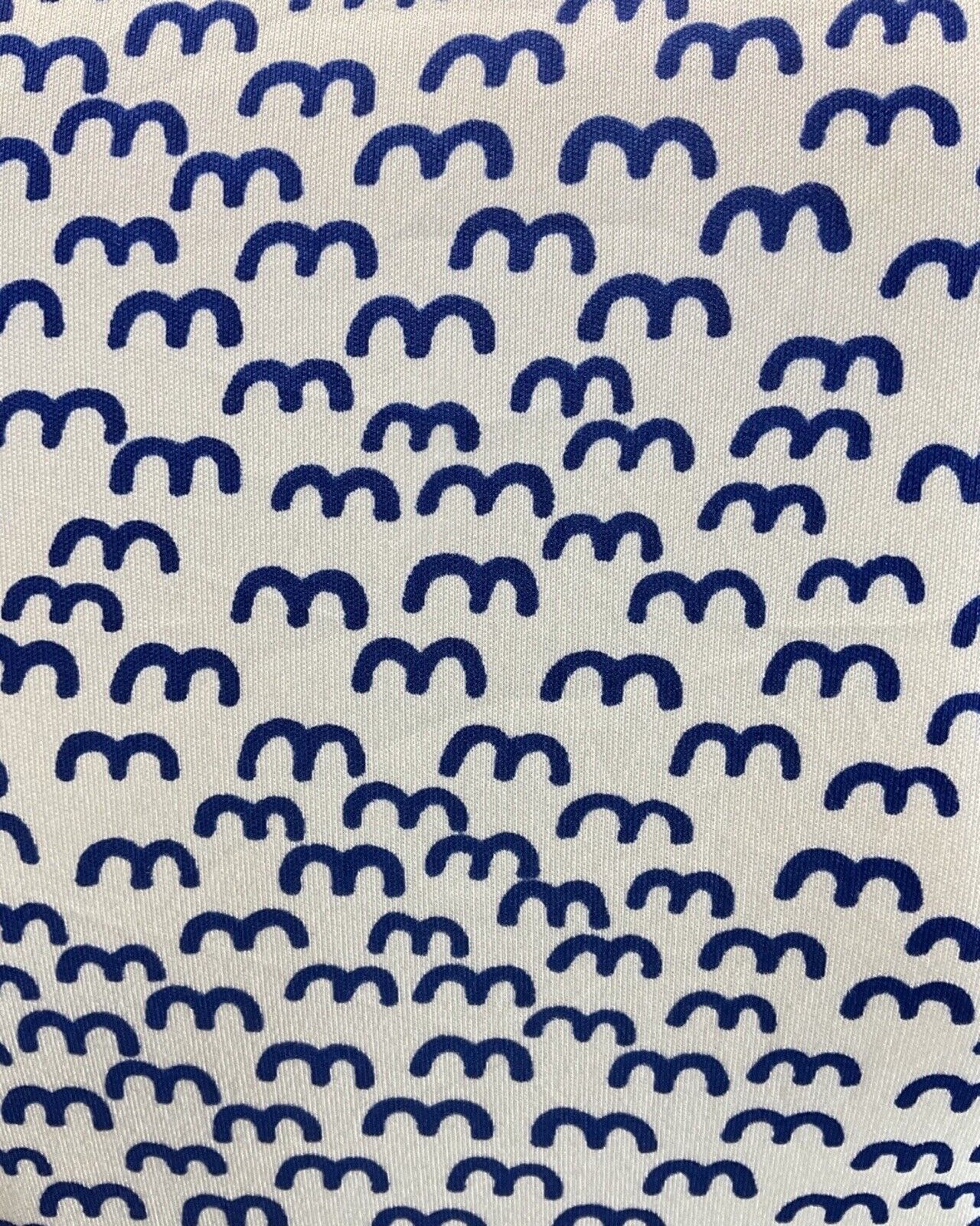 VINTAGE 60s 70s STYLE WHITE BLUE WAVY MOD DAGGER COLLAR SHIRT DRESS 8 10