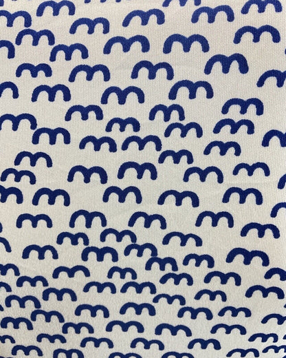 VINTAGE 60s 70s STYLE WHITE BLUE WAVY MOD DAGGER COLLAR SHIRT DRESS 8 10