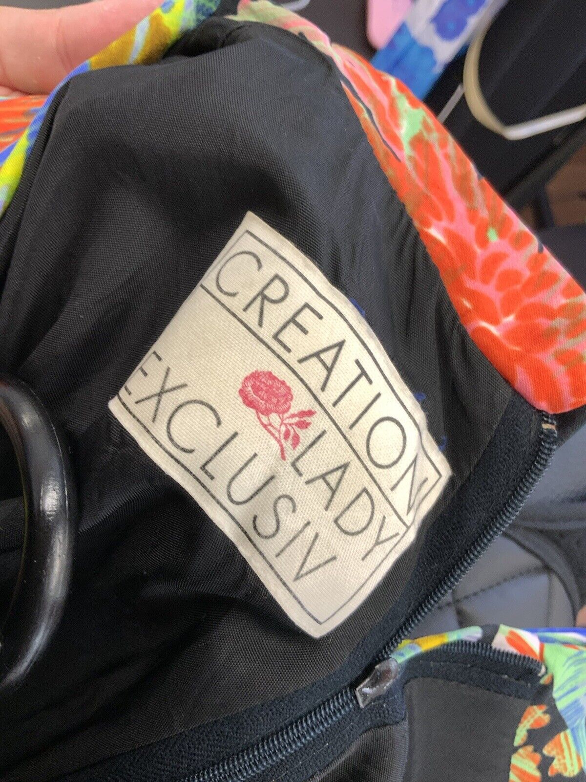 VINTAGE 60s 70s BLACK MULTICOLOURED PSYCHEDELIC ACID FLORAL LEAFY SHIRT DRESS 18