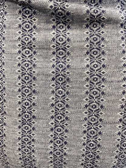 VINTAGE 60s 70s NAVY BLUE CREAM STRIPED ZIP-UP MOD FITTED SHIRT DRESS 10 12