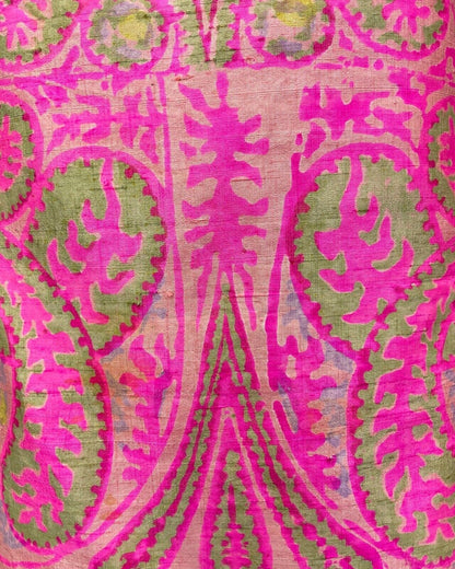 VINTAGE 60s 70s PINK PEACH LILAC GREEN PAISLEY MOD SHIFT DRESS 8 10