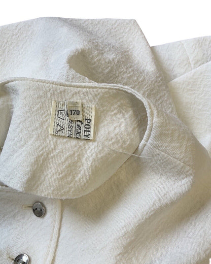 VINTAGE 60s 70s BRIGHT WHITE SILVER SLEEVELESS MOD SHORT SHIFT DRESS 10 12