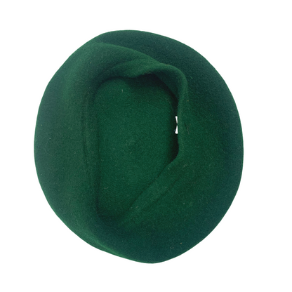 FOREST GREEN VINTAGE 60s 70s BERET