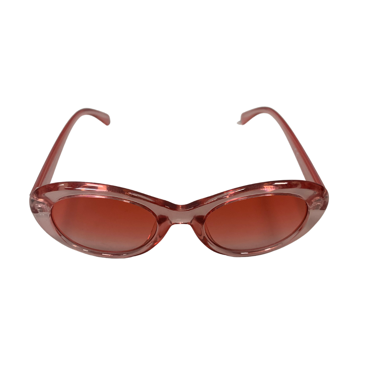 PINK ROUND OVAL VINTAGE STYLE 60s 70s SUNGLASSES