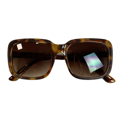 BROWN TORTOISE STYLE SQUARE VINTAGE STYLE 70s SUNGLASSES