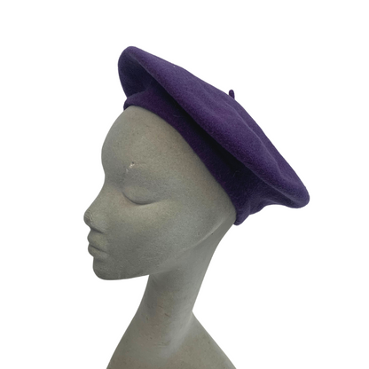 PURPLE VINTAGE 60s 70s BERET