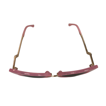 PINK ROUND OVAL CAT EYE VINTAGE STYLE 60s SUNGLASSES