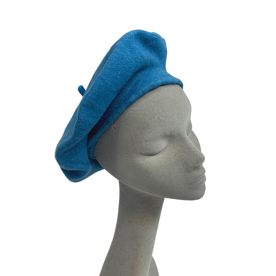 LIGHT BLUE VINTAGE 60s 70s BERET