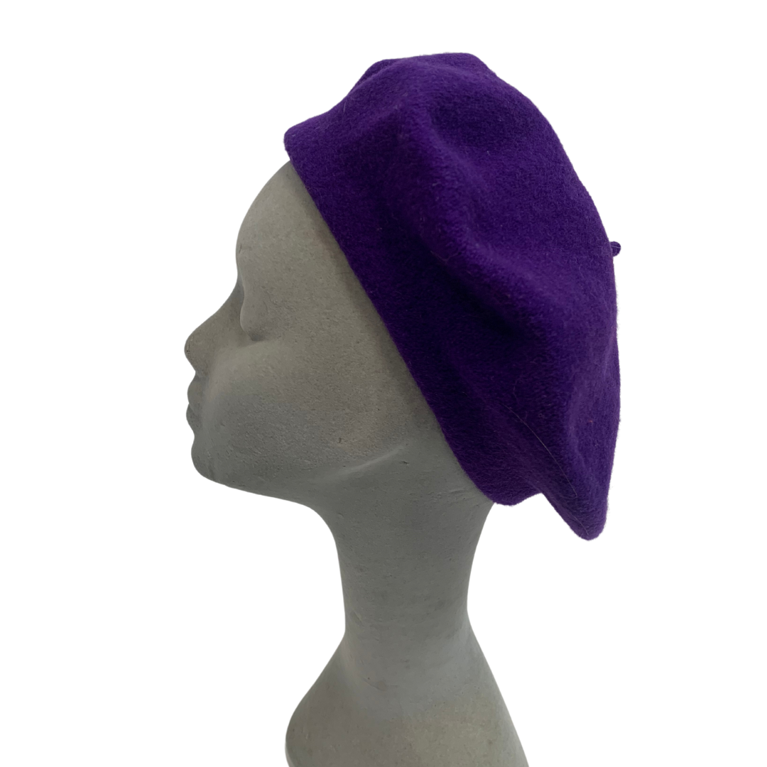 CADBURYS PURPLE VINTAGE 60s 70s BERET