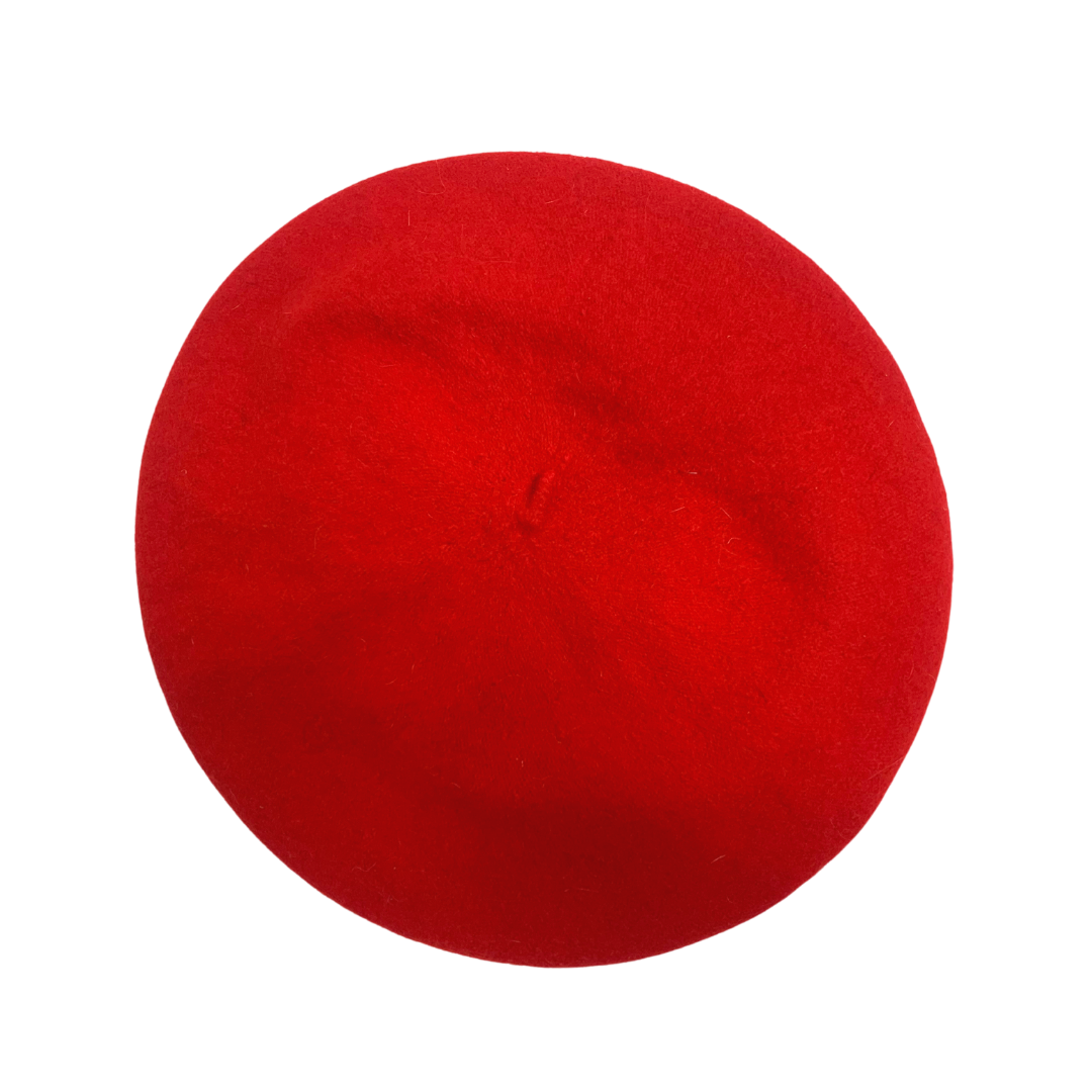 PILLARBOX RED VINTAGE 60s 70s BERET