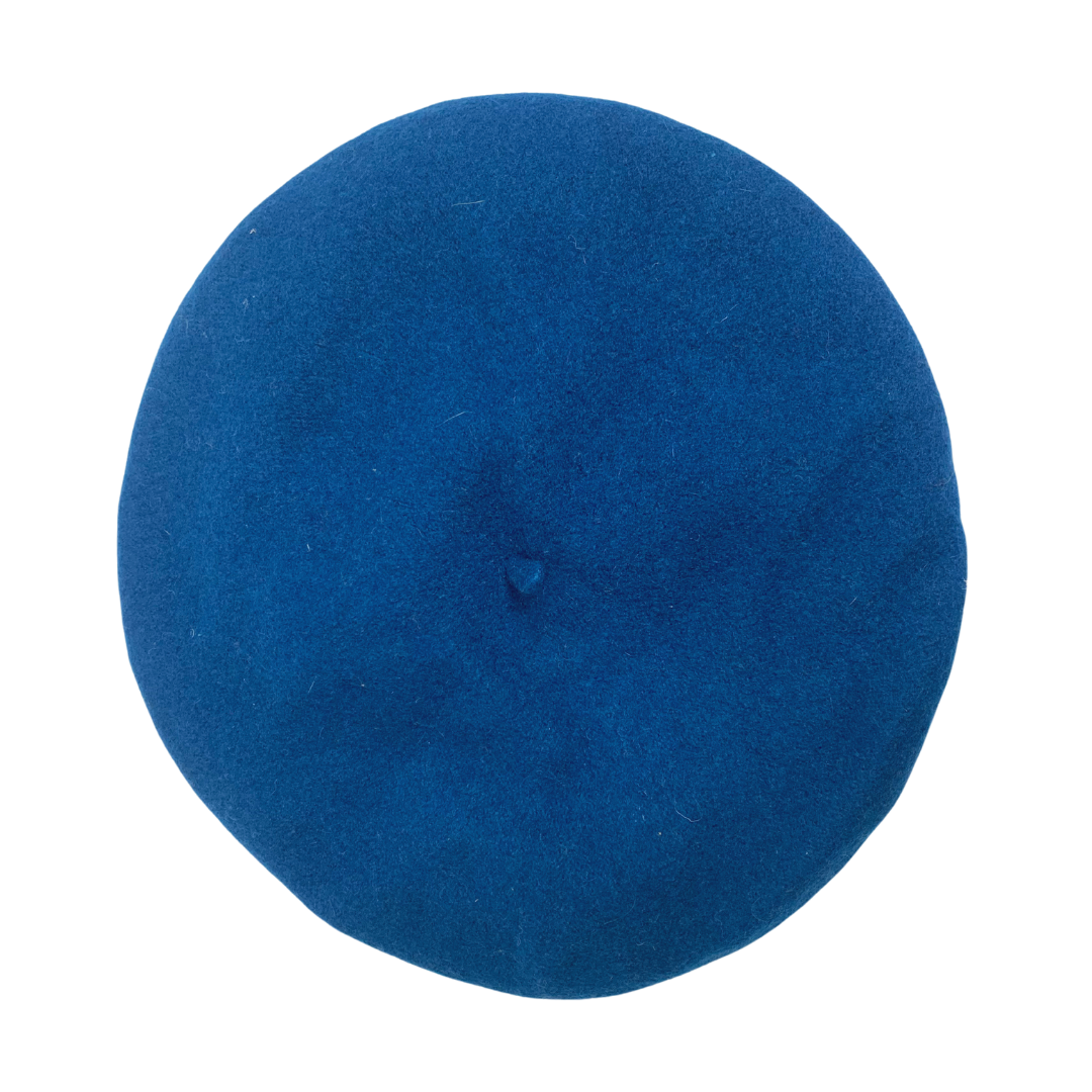 PEACOCK BLUE VINTAGE 60s 70s BERET