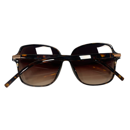 TORTOISE SHELL STYLE OVERSIZED SQUARE VINTAGE STYLE 70s SUNGLASSES
