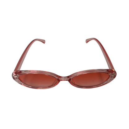 PINK ROUND OVAL VINTAGE STYLE 60s SUNGLASSES