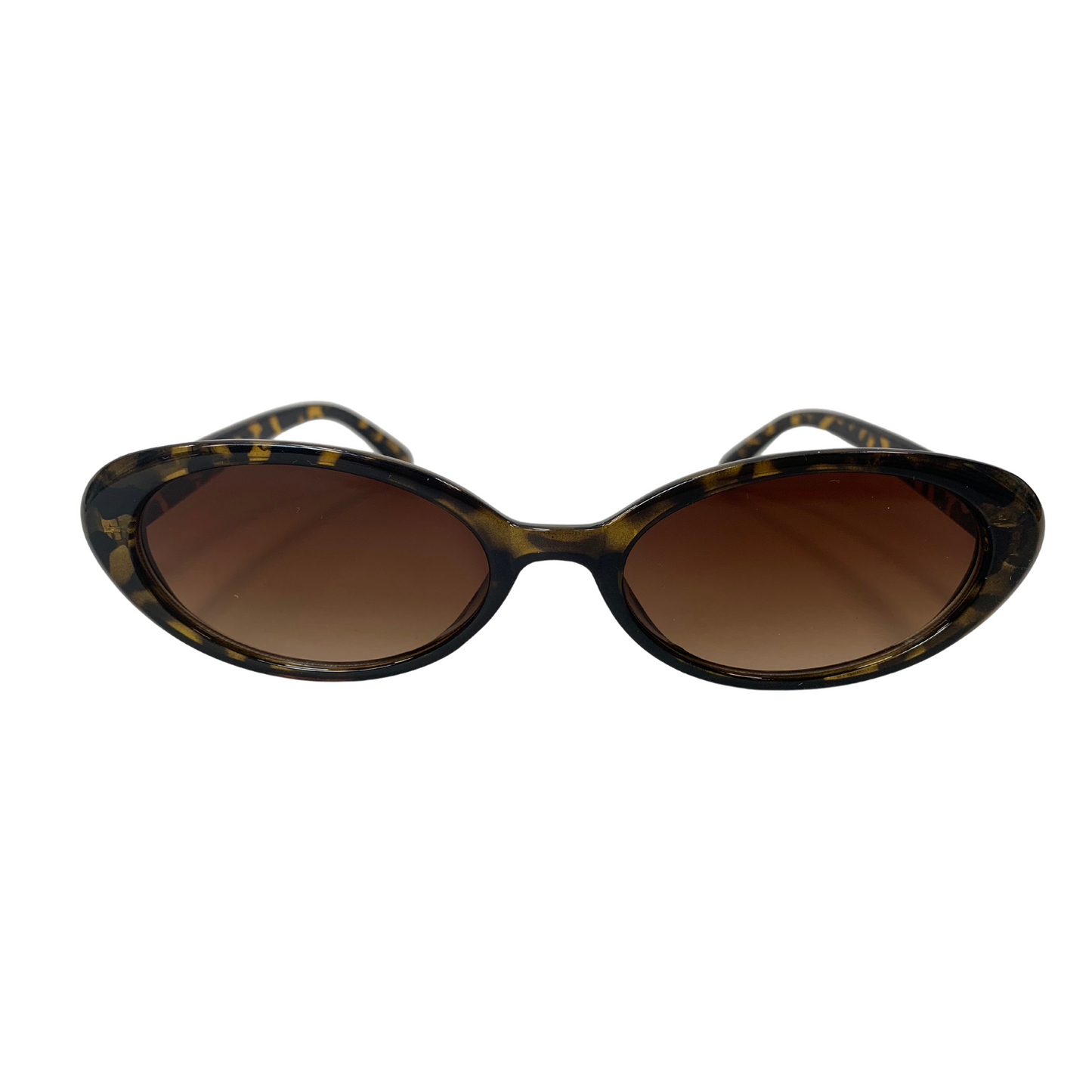 TORTOISE PATTERN ROUND OVAL VINTAGE STYLE 60s SUNGLASSES