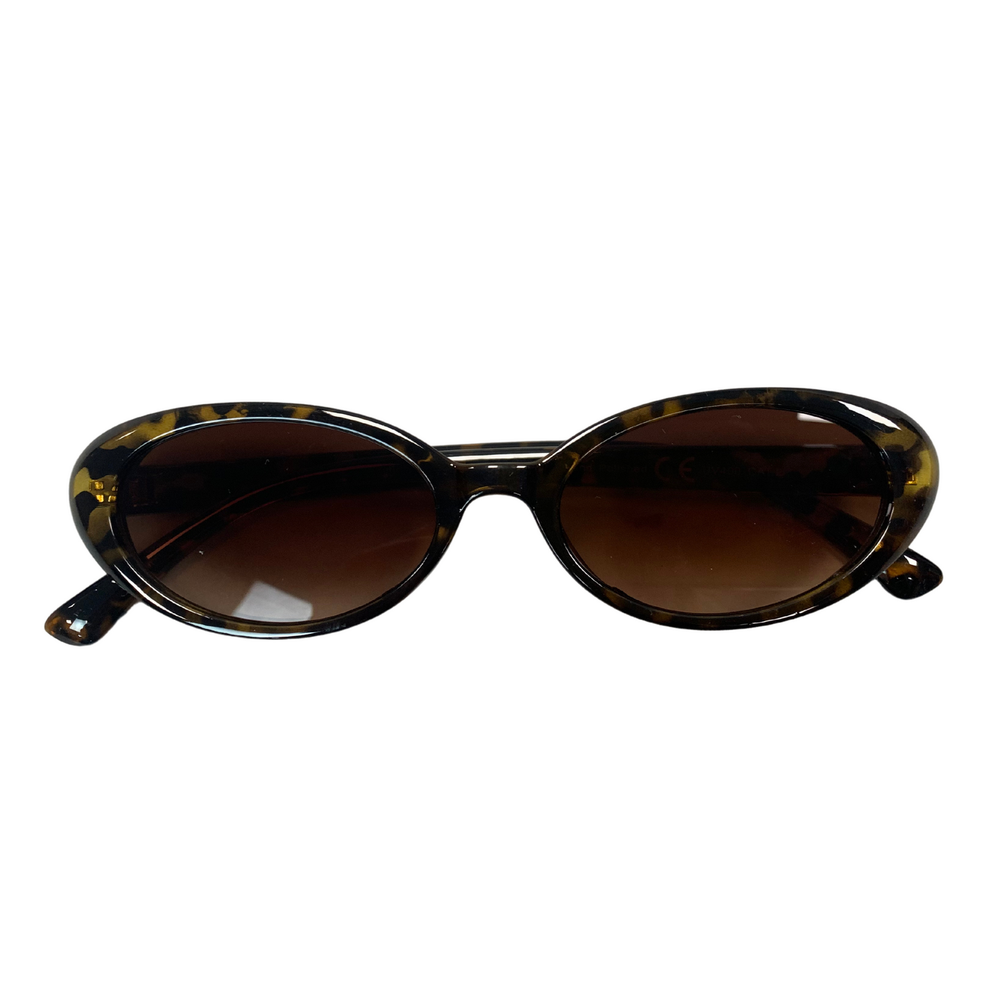 TORTOISE PATTERN ROUND OVAL VINTAGE STYLE 60s SUNGLASSES