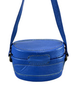 VINTAGE 70s 80s ROYAL BLUE MOD MINI CROSSBODY CAMERA BAG