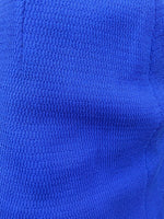 VINTAGE 60s 70s BRIGHT BLUE MOD MINI A-LINE SKIRT 6 8