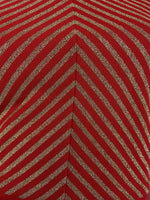 VTG 60s 70s MOD BRIGHT RED GOLD STRIPED ROLL NECK FESTIVE DISCO MAXI DRESS 8