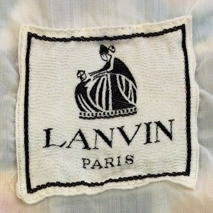 VINTAGE 60S LANVIN BUTTON FRONT OP ART ABSTRACT PRINT DRESS 6 8