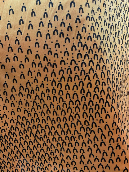 VINTAGE 60s 70s ORANGE BRONZE BLACK GEOMETRIC MOD DAGGER SHIRT DRESS 8 10