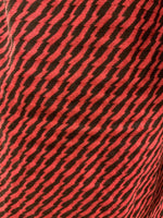 VINTAGE 60s 70s RED BLACK GOLD ZIG-ZAG LIGHTNING BOLT MOD SWING COAT 8