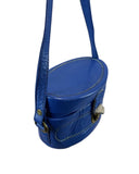 VINTAGE 70s 80s ROYAL BLUE MOD MINI CROSSBODY CAMERA BAG