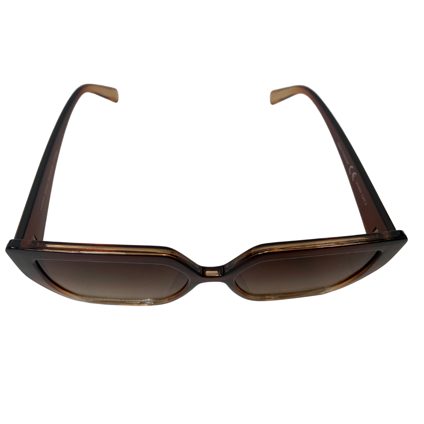 BROWN OVERSIZED SQUARE VINTAGE STYLE 70s SUNGLASSES