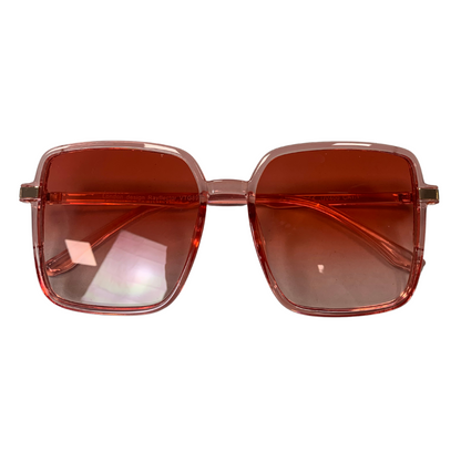 PINK OVERSIZED SQUARE VINTAGE STYLE 70s SUNGLASSES